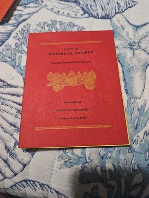 1949 circus historical society 4thnational convention 4 page program 4 1/4X5 1/2
