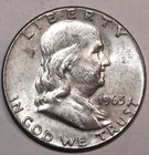 1963-P Franklin Half Dollar - 90% Silver - XF/AU - #0298EB