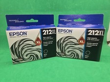 Epson 212XL High-Yield Ink Cartridge 2 Packs Black Exp 7/2026 NEW SEALED  