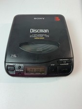 Sony Discman D-33 Portable CD Player Mega Bass Car Power Adapter - works