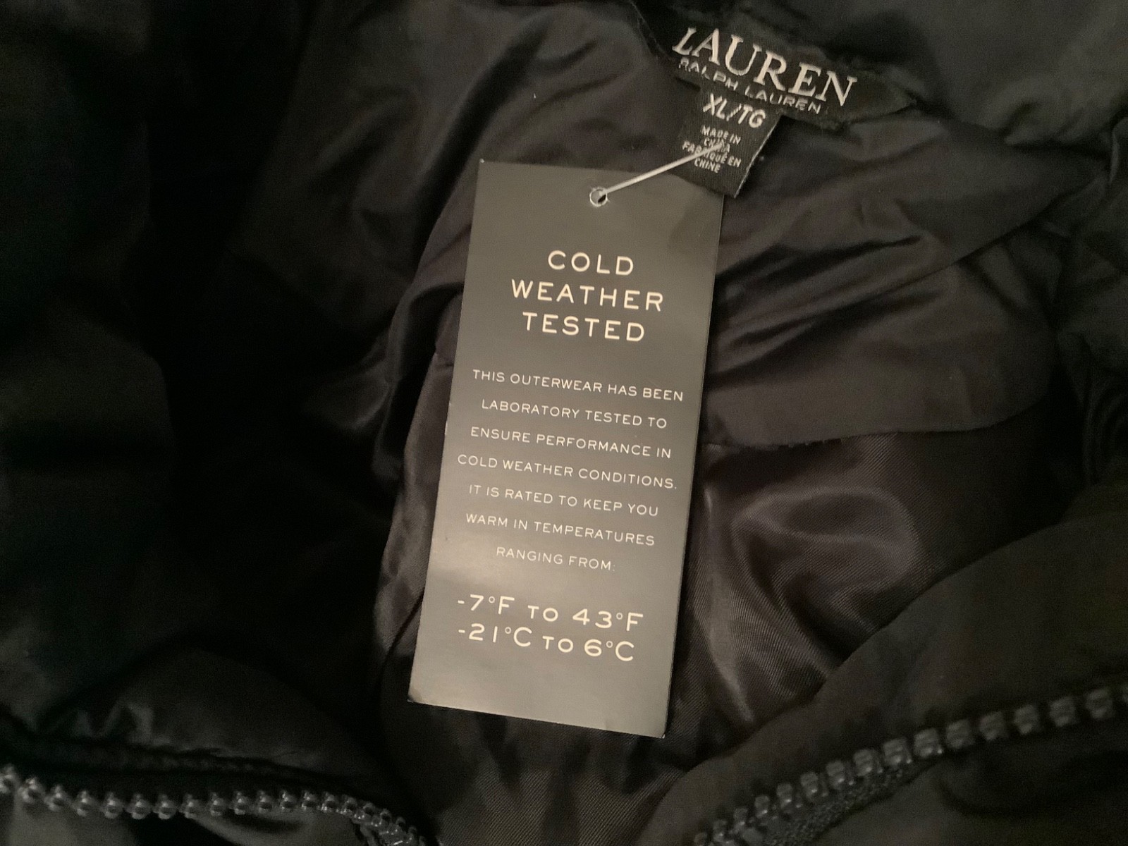 RALPH LAUREN Navy quilted MAXI COAT DOWN BNWT SIZE XL RRP £545. image 5
