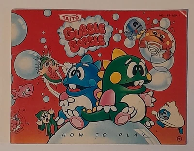 Bubble Bobble Nintendo NES 1988 Manual Only - No Game - Image 1 of 2