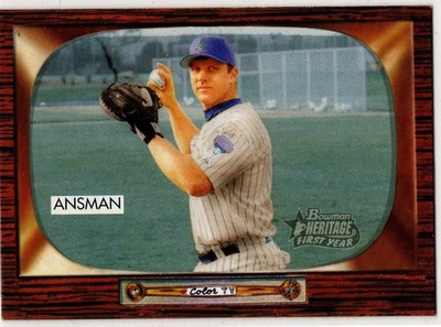 2004 Topps Bowman Heritage Baseball Craig Ansmann No. 308 Arizona Diamondbacks