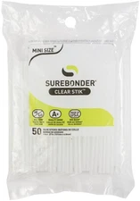 Surebonder All-Purpose Stik Mini Glue Sticks 50/Pkg-.28"X4"
