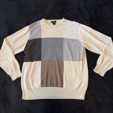 Vintage Grandpa Style men sXL Long Sleeve Crew Neck Pullover Sweater NeverWorn