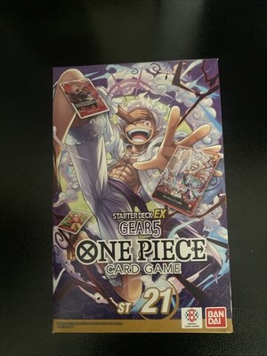 ONE PIECE TCG: GEAR5 STARTER DECK EX 21 (ST-21) FACTORY SEALED ENGLISH |  eBay