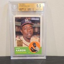 Topps 2000 Hank Aaron 1963 BGS 9.5 Braves #10