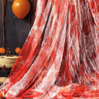 Halloween Gruseliges Tuch 5,1 X 2,15 M Blutrot Gruselige FüR Halloween-Partys De