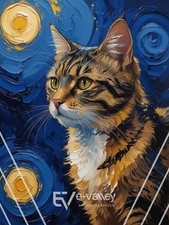 Cat Animal Artwork Digital Product HD Image Picture Photo Wallpaper for Print