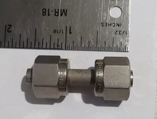 SwageLok 1/4" in tube male to male extension pre-swaged - 38mm 1.5" long