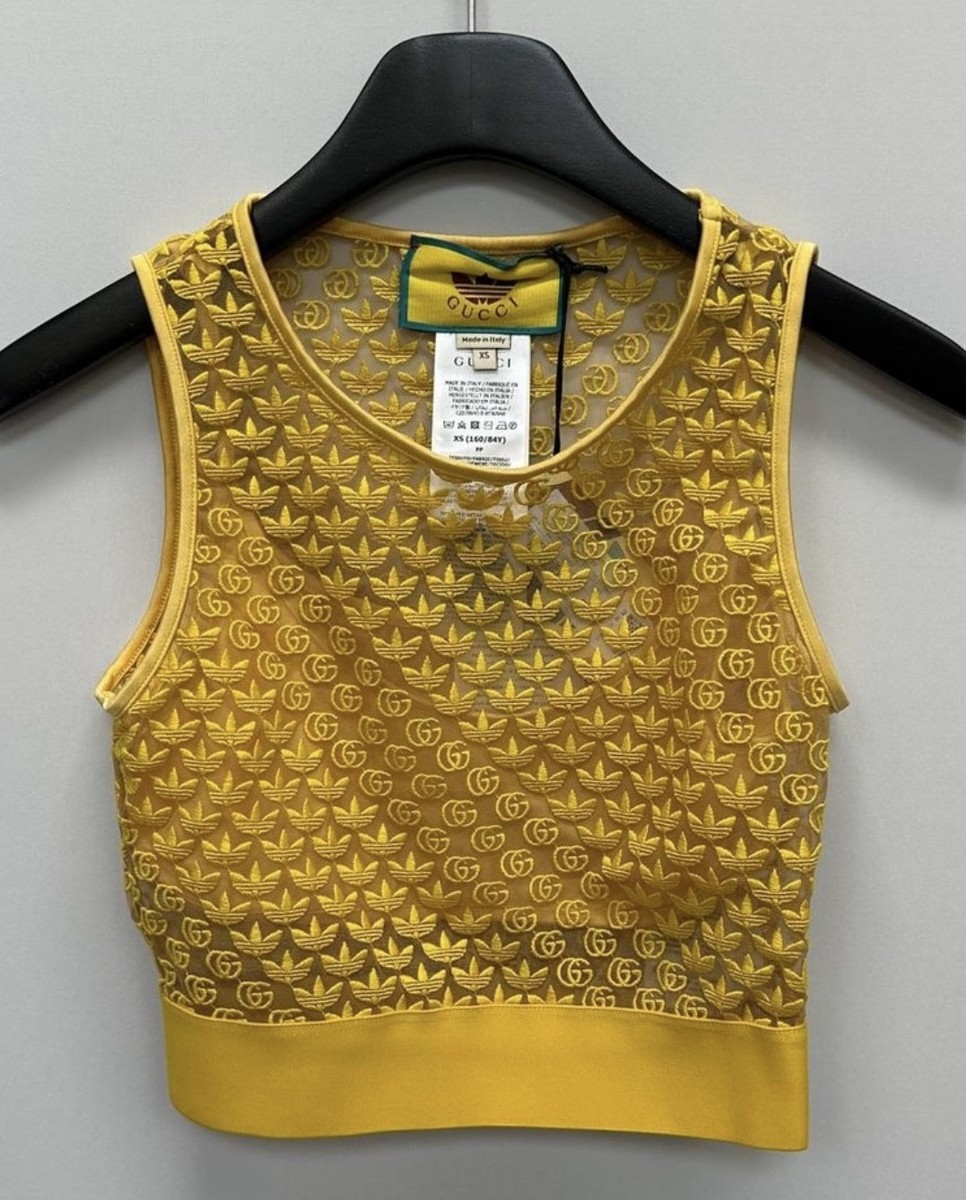 [専用]gucci×adidas チュール トップス Gucci x Adidas GG Tulle Top 44 24 129085295 | eBay