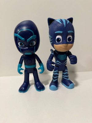 PJ Masks Night Ninja and Cat Boy 6'' Action Figure Talking Rare - Tested Working