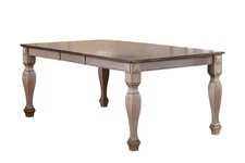 Kings Brand Furniture - Almon Dining Room Table with 18-inch Extension Leaf