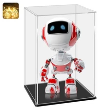 Acrylic Display Case, Assemble Small Showcase Display Box for Collectibles, w...