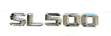 #1 SL500 CHROME REPLACEMENT FOR MERCEDES REAR TRUNK EMBLEM BADGE NAMEPLATE DECAL