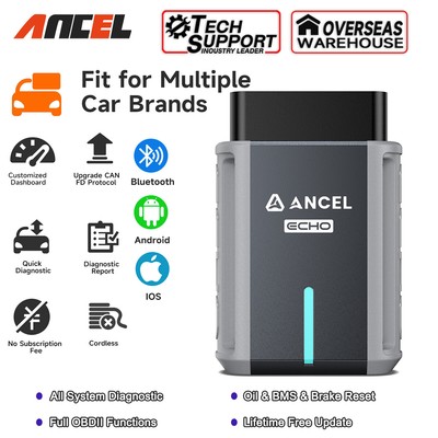 Automotive Bluetooth OBD2 Scanner All System Diagnostic EPB BMS Oil Reset Tool