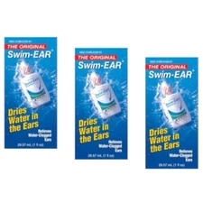 3 Pack Swim Ear Ear Water Drying Aid Drops 1Oz Each