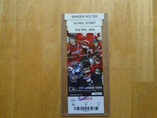 Braden Holtby Autographed  1st NHL Start 2nd NHL Win  Washington Capitals