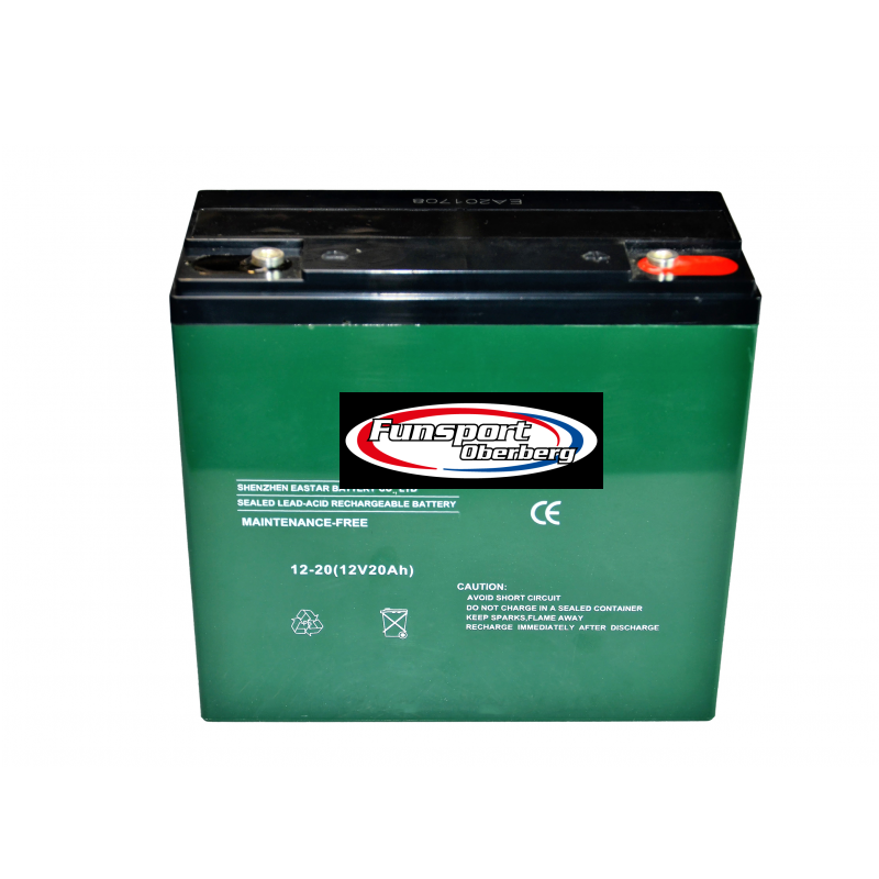 5 Stück --- 12 Volt 20 ah--Akku 6-DZM-20 12V, 20Ah Batterie für ...