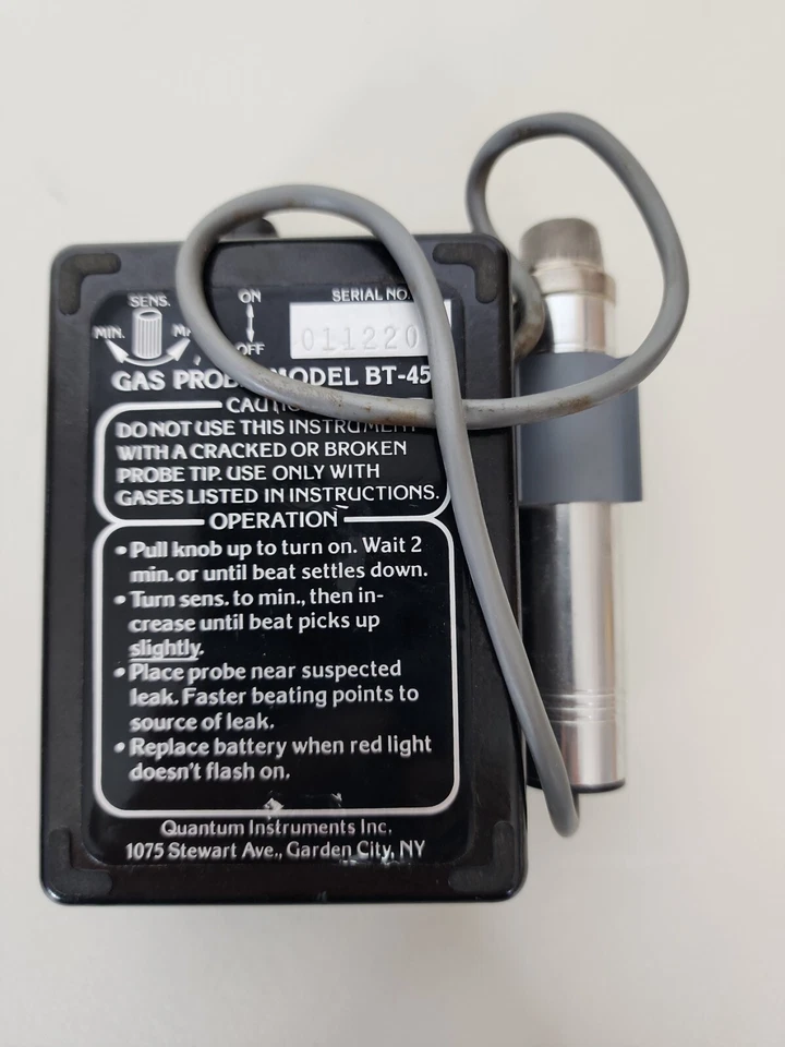 INSTRUMENTOS CUÁNTICOS SONDA DE FUGAS DE GAS DETECTOR MODELO BT-45 Foto 4 de 4