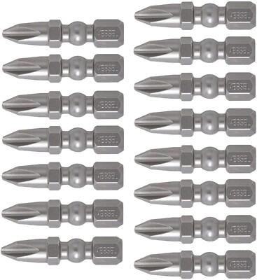 Vessel 15pc 1'' Phillips P2 Insert Bits Impact Ready Made in JAPAN IBPH230P15T