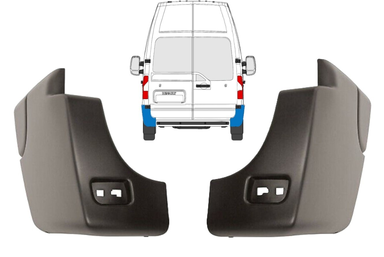 Coin du pare-chocs arrière de remplacement pour réparer Renault Master III