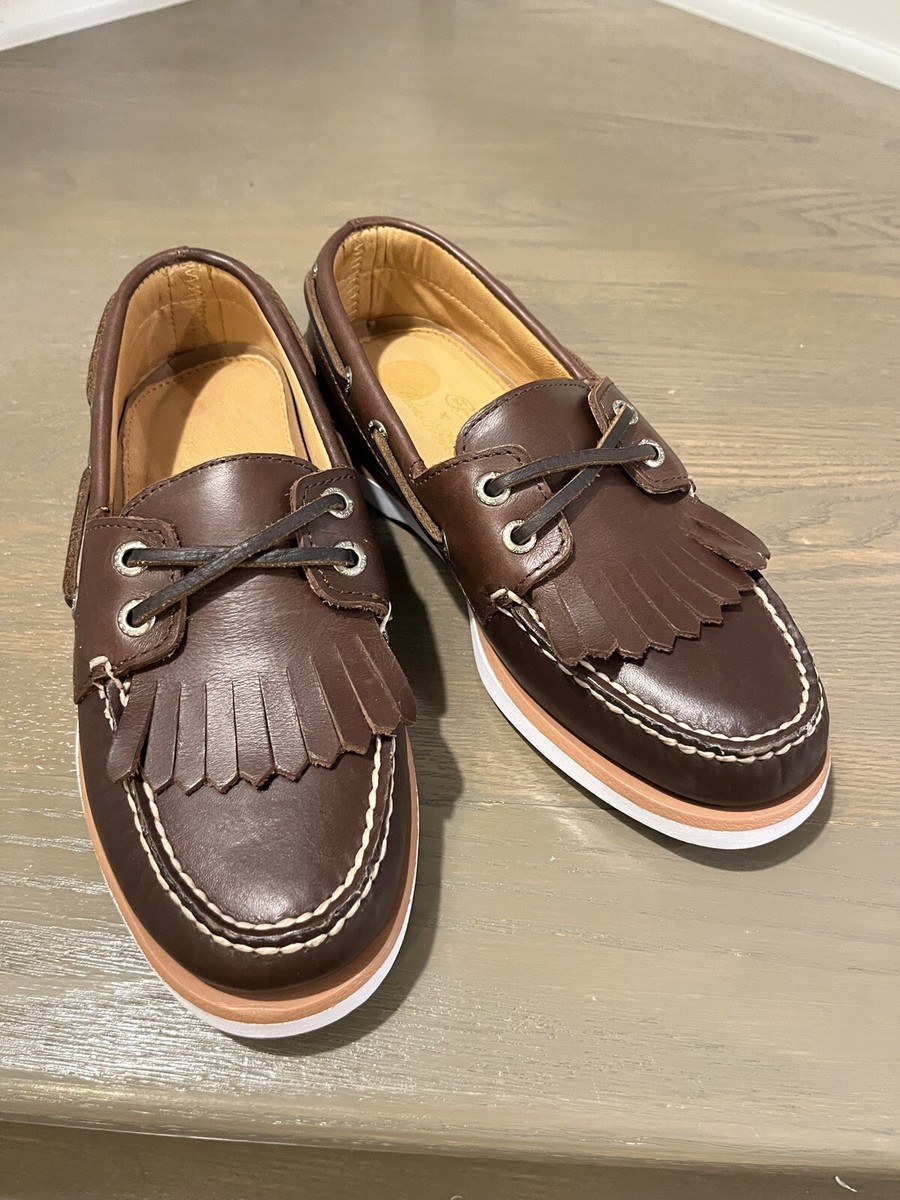 Sperry x Brooks Brothers 2-eye Kiltie Leather Boat US Men/boys