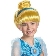 Disney Princess Cinderella Storybook Child Girl Wig Pretend Hair Disguise