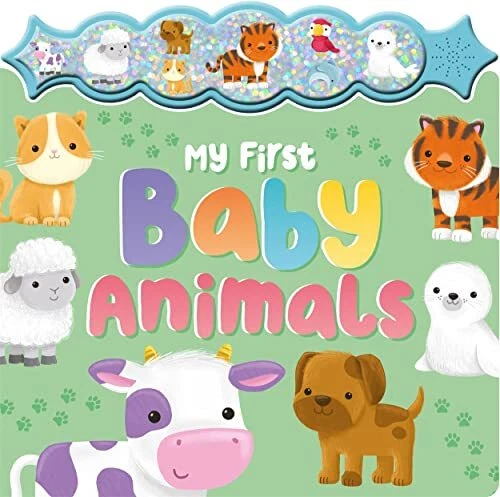 My First Baby Animals Sparkly Button Sound Book eBay