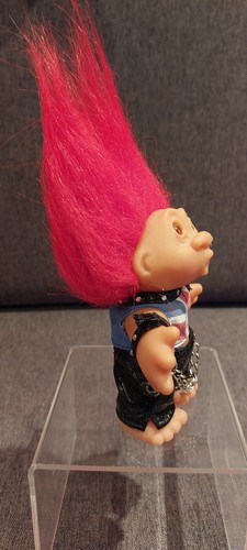 Vintage Dam Punk Rocker Troll Original Good Luck Troll no Guitar - Picture 6 of 10