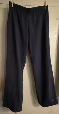  Nwt Nike Women's sz M Track Pants 2007 227769-477 Navy Blue Mesh