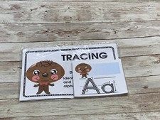 Gingerbread Boy - Themed Learning Centers - Tracing Letters - Laminated