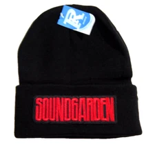 SOUNDGARDEN Music Rock Band Logo Patch Fold Up Beanie Winter Stocking Cap Hat