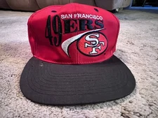 RARE Vintage 90s San Francisco 49ers Snapback Hat by Drew Pearson companies
