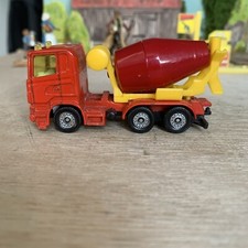 Siku Scania Cement Mixer Truck, 1:87 Scale, Red, No 0813, Rare, Good Cond.