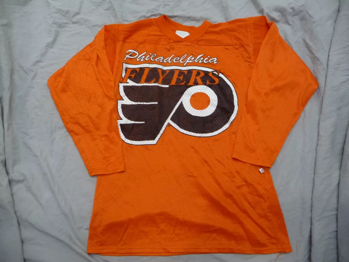 VINTAGE 90’s Majestic Philadelphia Flyers NHL Mesh Practice Jersey Shirt  Mens S