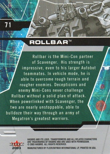 Transformers Optimus Prime 07 / Transformers Armada +Gold Single Trading Cards - Picture 180 of 348