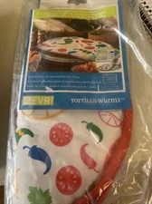 EVRI tortilla warm'r 10-Inch Insulated Microwave Warmer - Chili Peppers Pattern 