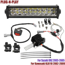 Kit de barra de luz de faros LED para Kawasaki KLX110 02-09 y Suzuki DRZ PLUG-N-PLAY