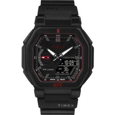 Timex Men's Watch UFC Colossus Analog-Digital Dial Black Resin Strap TW2V55200