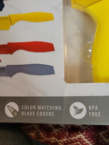 Juego de cubiertos multicolores AR+COOK 25 piezas con tablas de cortar - Imagen 4 de 8