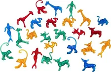 Plastic Mixed Animal Cocktail Drink Markers/Charms 72