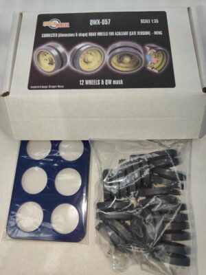 QuickWheel 1/35 Achzarit (late version) Road Wheels with Masks for Meng kits