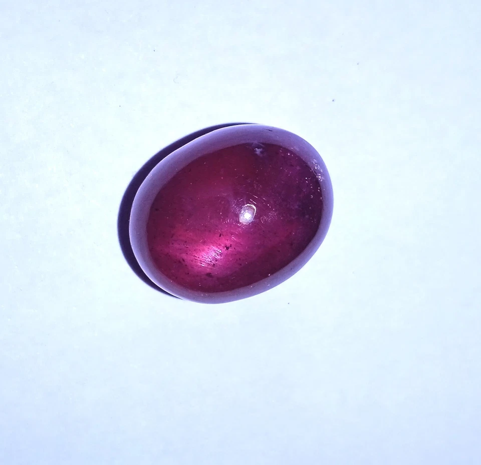 32.2 Ct Natural Glass Filled Stone Purple Pink Color Ruby Oval Shape Cabochon - Image 4 of 4