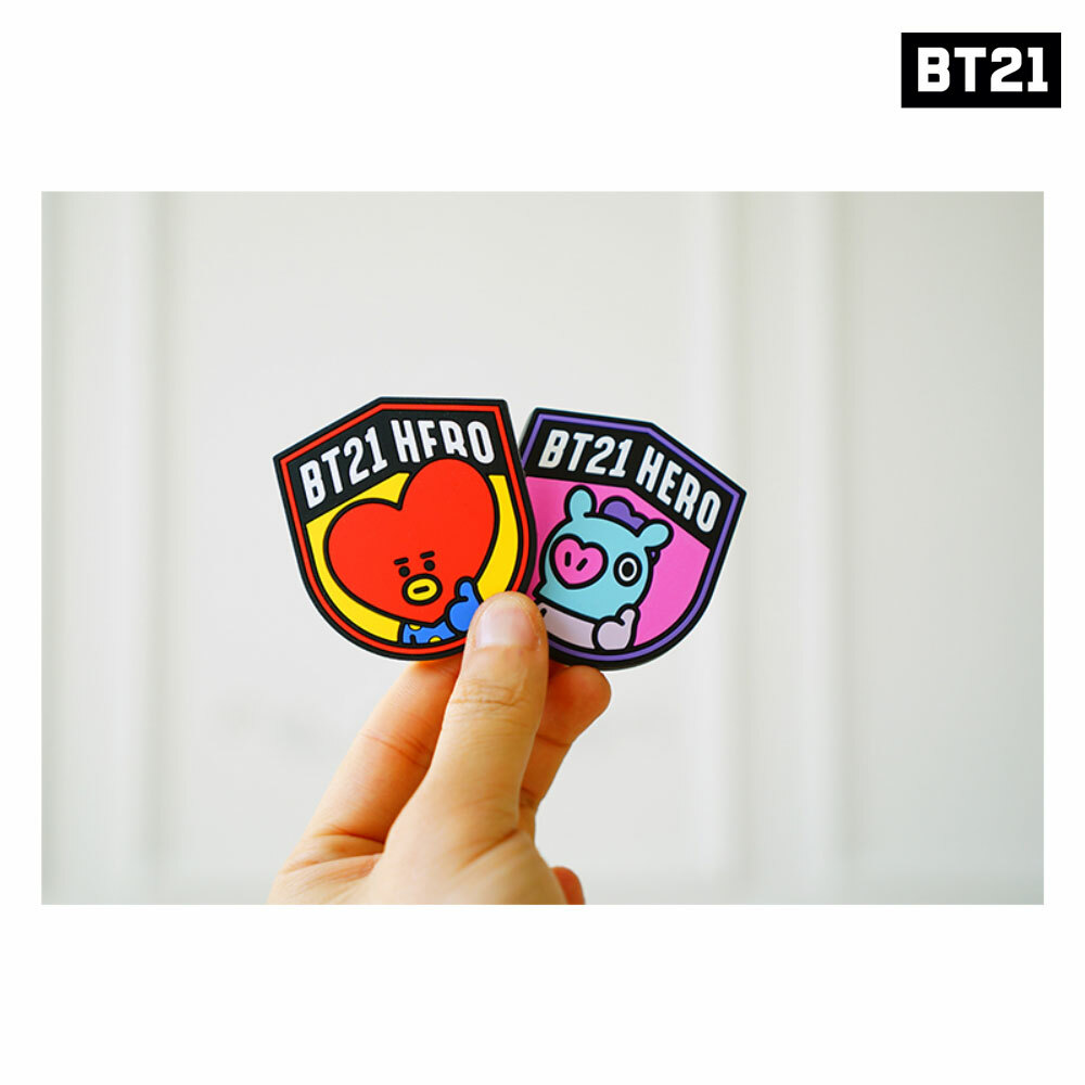 BTS BT21 Official Authentic Goods Rubber Sticker 55 x 62 mm by