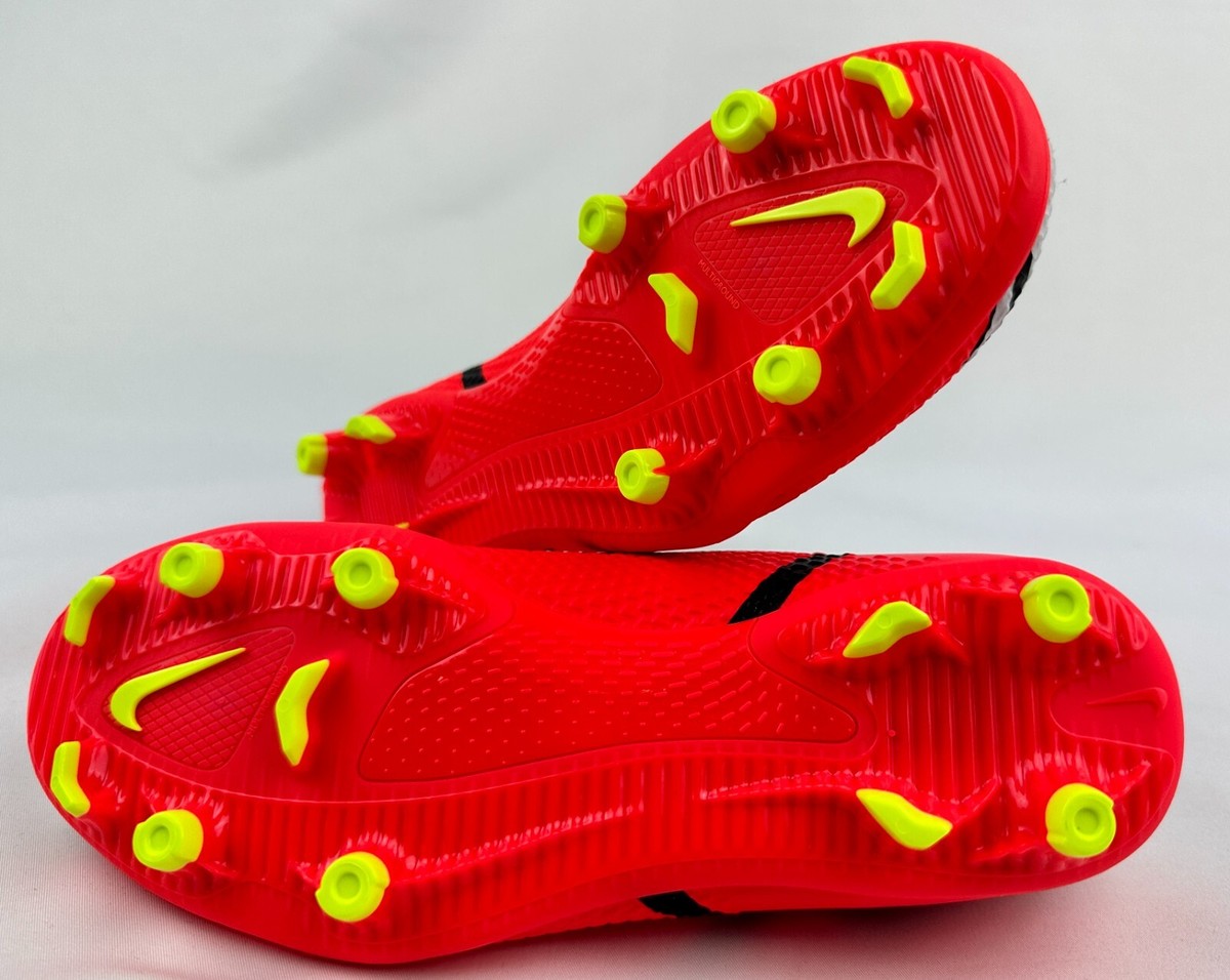 Nike Phantom Size 13 GT2 Club FG/MG Bright Crimson Cleats Mens WMNS 6 White ca5 Nike Phantom GT2 Elite FG White Bright Crimson Men main image 2
