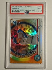 2020 Bowman Gavin Lux Orange Refractor RC /25 PSA 9 Scouts Top 100 Dodgers