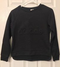 Girl  s Adidas Sweatshirt. Large. Black