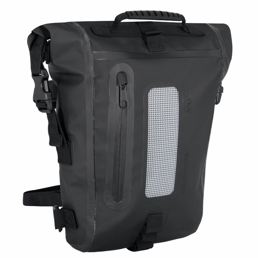 Oxford Aqua T8 Waterproof 8 Litre Black Motorbike Motorcycle Tail Bag