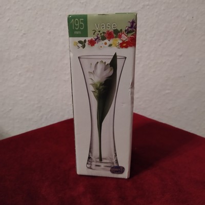 Vase BOHEMIA Kristallglas Kristall Vase CRYSTALEX CZECH Republic Höhe 19,5 cm